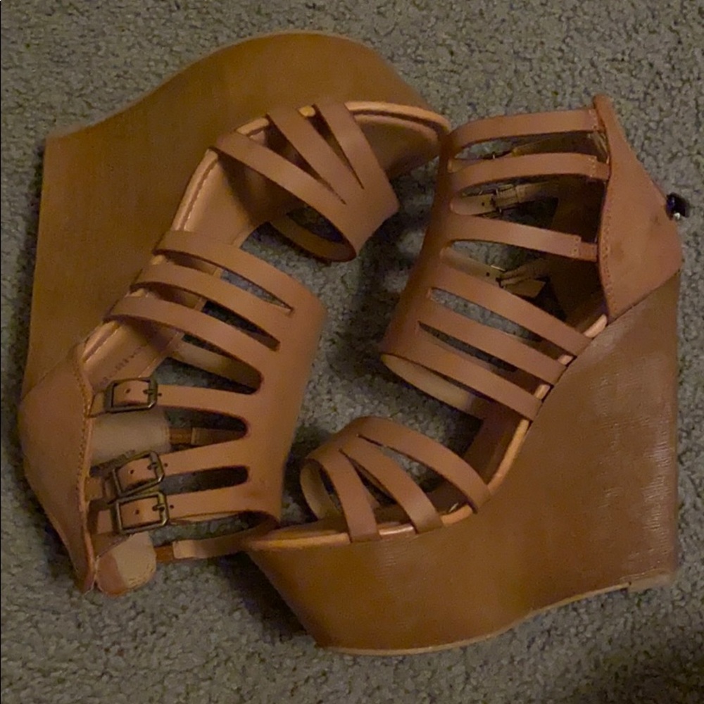 high heel wedges